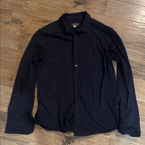 Thomas Dean Navy Blue Performance Shirt